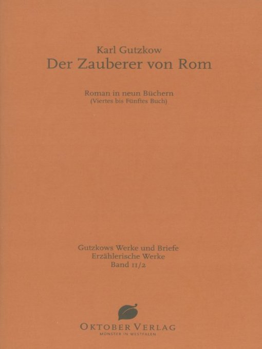 Title details for Der Zauberer von Rom Band 2 by Karl Gutzkow - Available